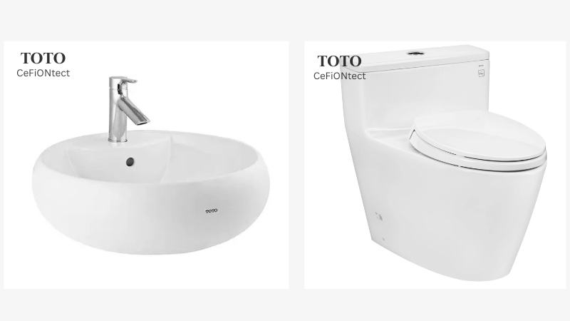 Công nghệ men CeFiONtect độc quyền được ứng dụng trong hầu hết các dòng sản phẩm sứ TOTO