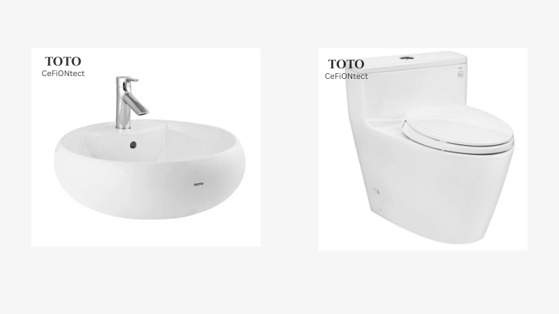 Công nghệ men CeFiONtect độc quyền được ứng dụng trong hầu hết các dòng sản phẩm sứ TOTO