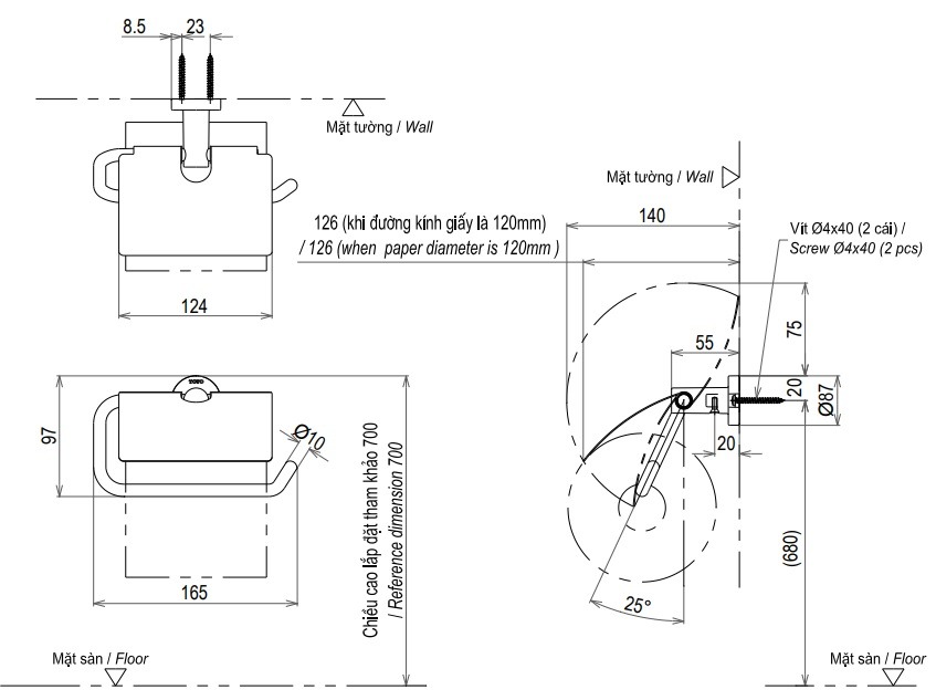 hop dung giay ve sinh
