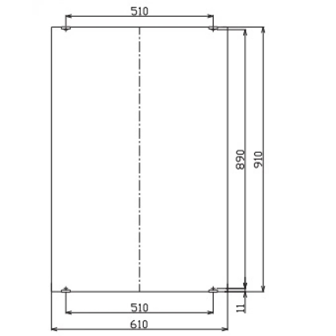 Bản vẽ kĩ thuật gương tráng bạc INAX KF-6090VA