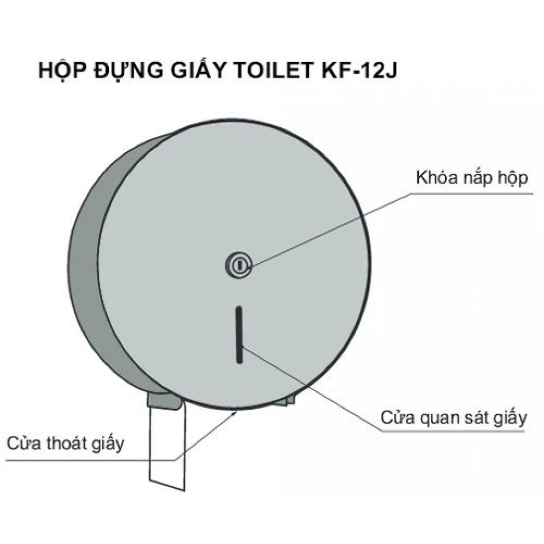 Bản vẽ kĩ thuật hộp đựng giấy Toilet INAX KF-12J