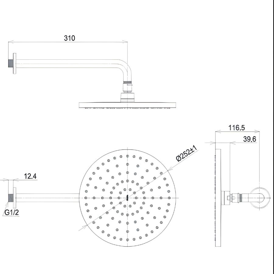 bản vẽ kích thước bát sen gắn trần toto tbw10010v
