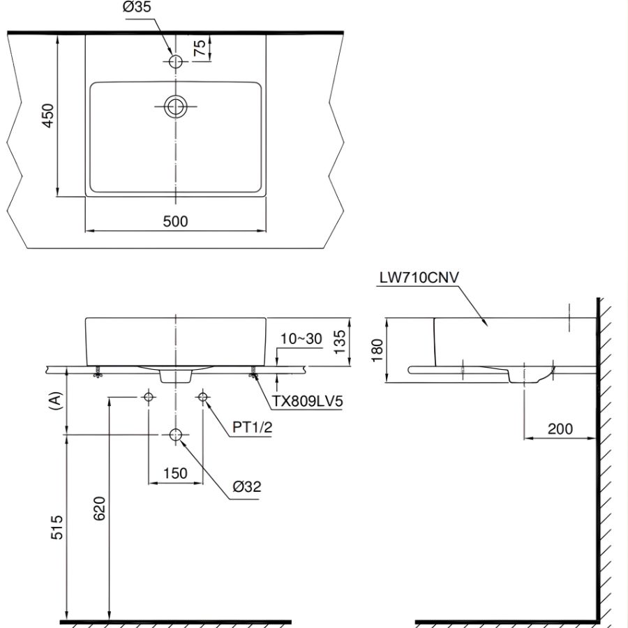 ban ve ky thuat chau dat ban toto lt710ctr