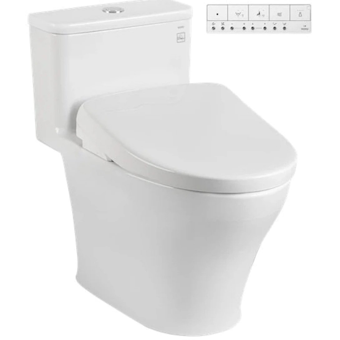 Bồn Cầu Điện Tử 1 Khối TOTO MS857CDW23 Nắp Rửa Washlet TCF47360GAA S7