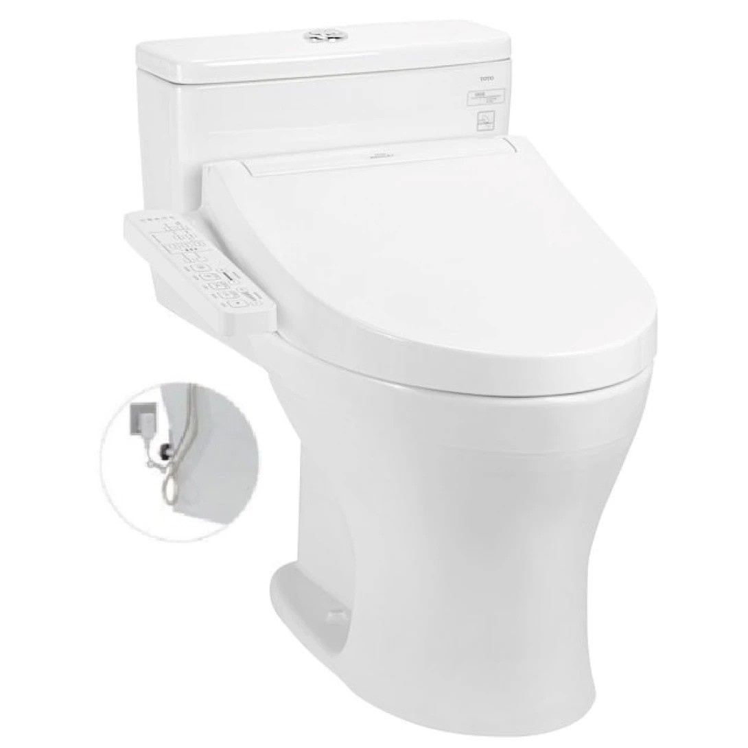 Bồn Cầu Điện Tử 1 Khối TOTO MS855DW16#XWNắp Rửa Washlet C2 - TCF23410AAA