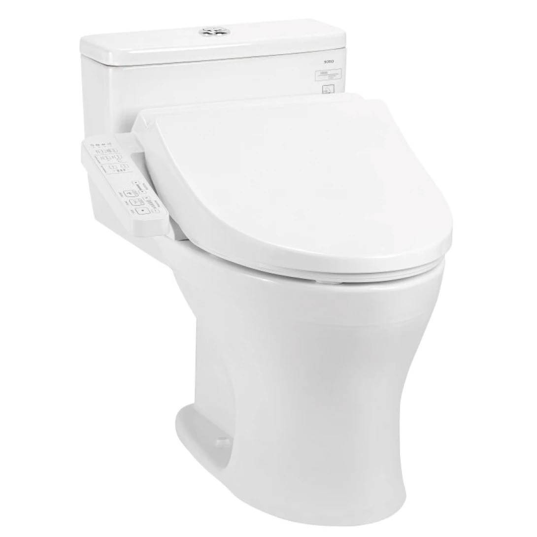 Bồn Cầu Điện Tử 1 Khối TOTO MS855DW18#XW Nắp Rửa Washlet  C2 TCF23710AAA