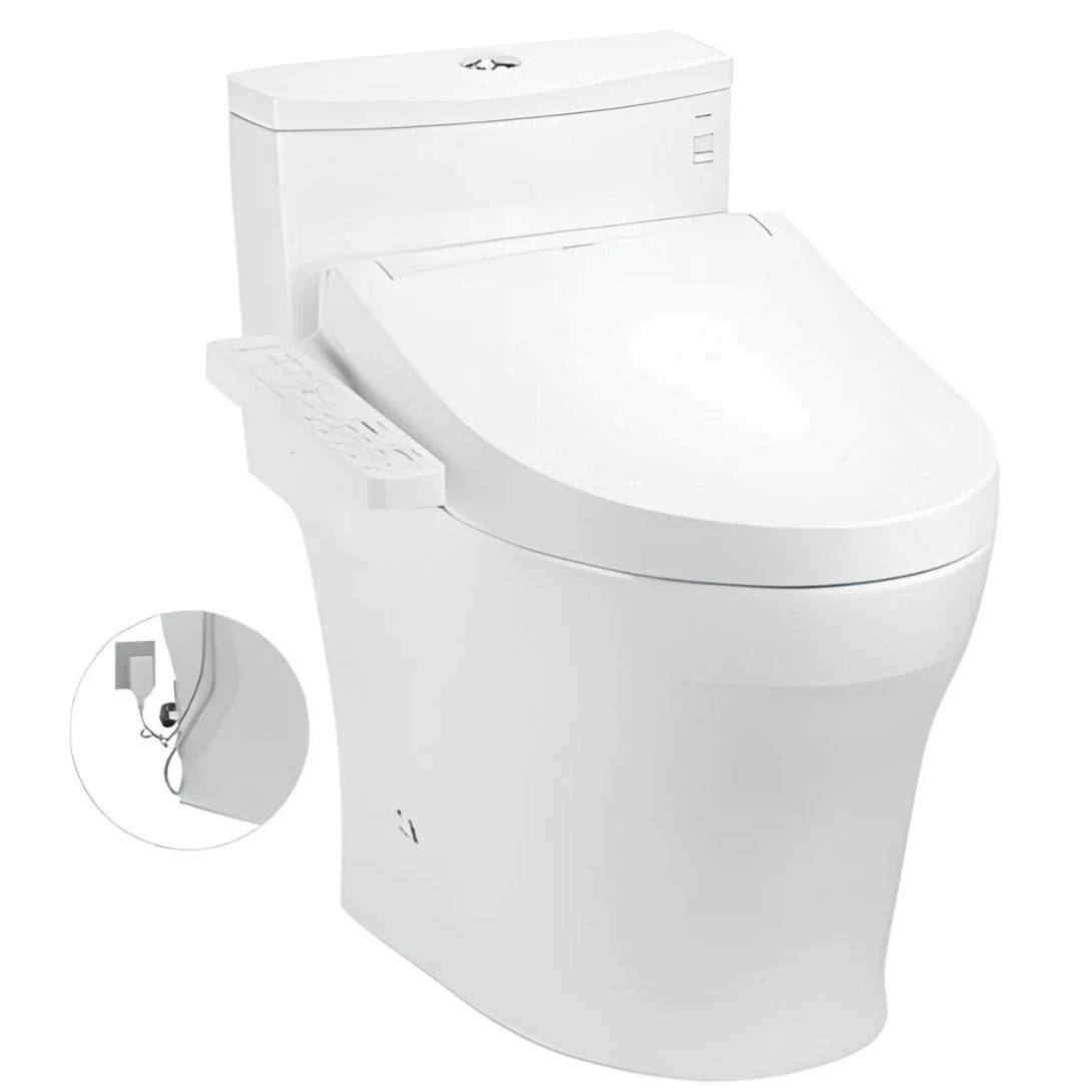 Bồn Cầu Điện Tử 1 Khối TOTO MS885DW16#XW Nắp Rửa Washlet C2 - TCF23410AAA