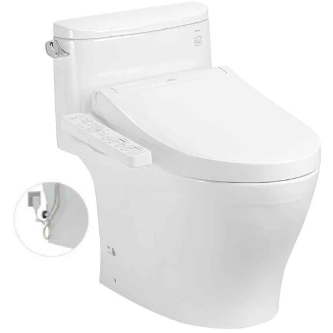 Bồn Cầu Điện Tử 1 Khối TOTO MS887RW16#XW Nắp Rửa Washlet C2 - TCF23410AAA