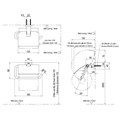 Móc treo giấy vệ sinh TOTO YH408RV