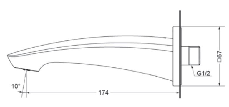 Vòi xả bồn TOTO TBG09001B