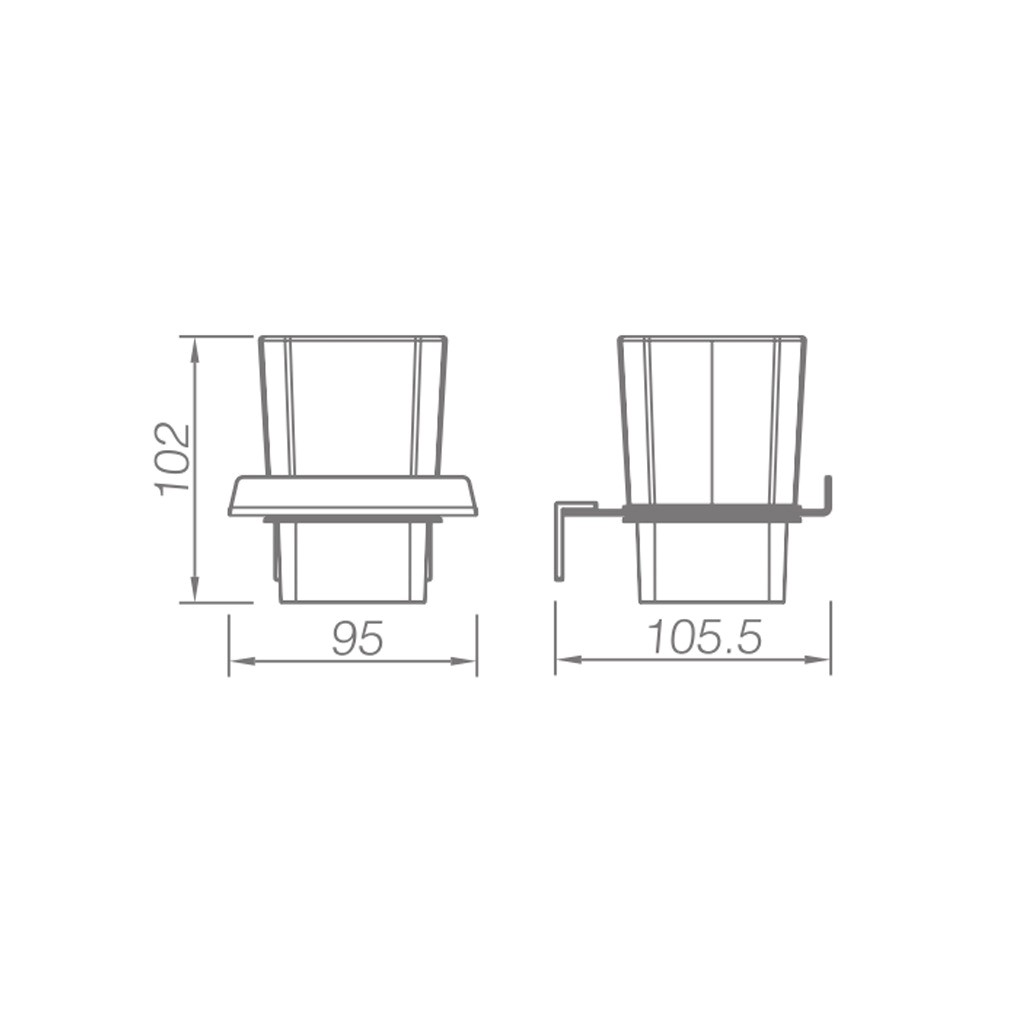 Kệ cốc đơn Bosstani BT1201