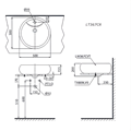 Chậu rửa Lavabo đặt bàn Toto LT367CR