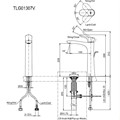 Vòi lavabo nóng lạnh TOTO TLG01307V