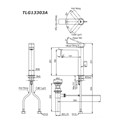 Vòi lavabo nóng lạnh TOTO TLG13303A