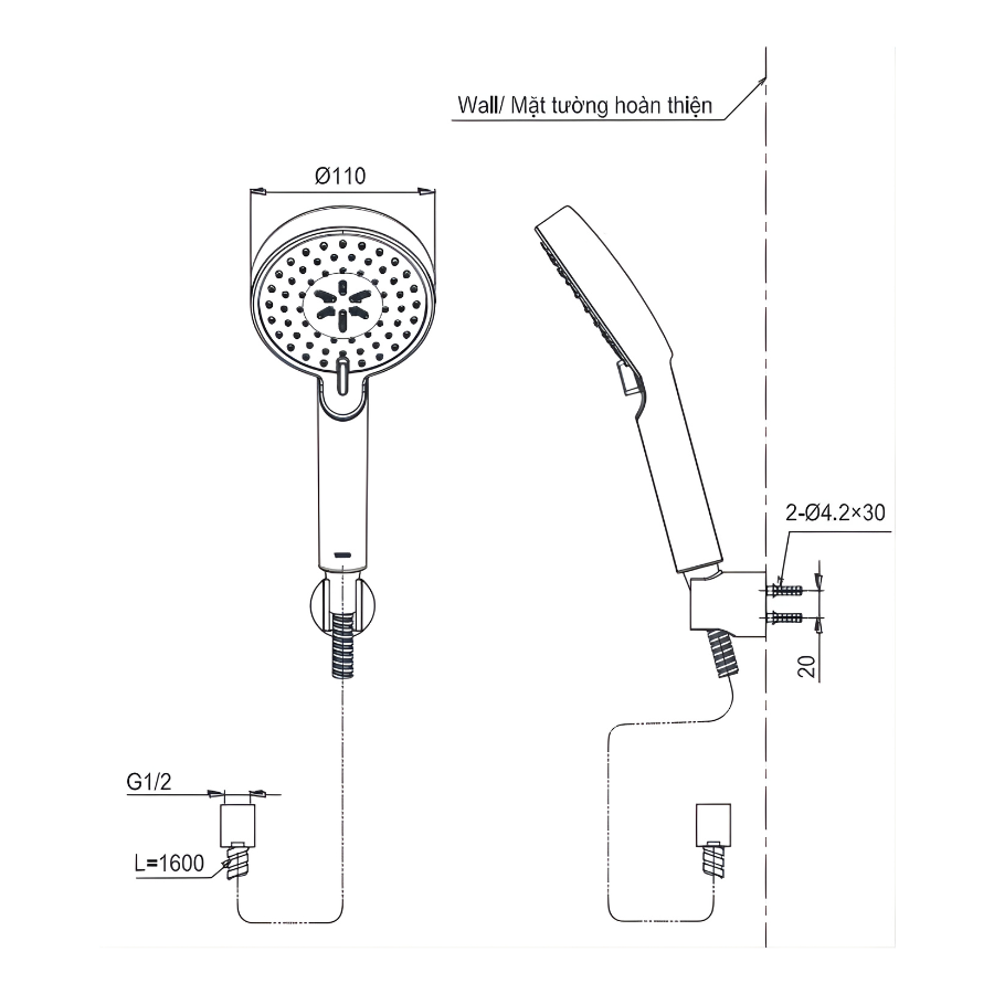 Bát sen cầm tay TOTO TBW07009A