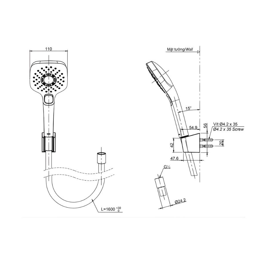 Bát sen cầm tay TOTO TBW02006A