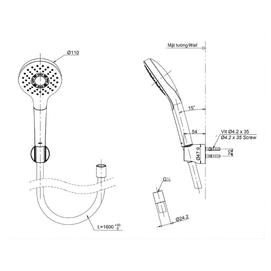 Bát sen cầm tay TOTO TBW01008A
