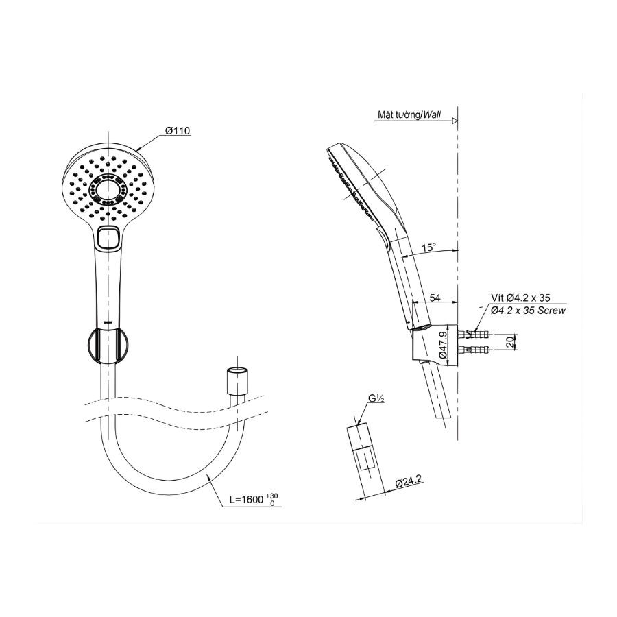 Bát sen cầm tay TOTO TBW01010A