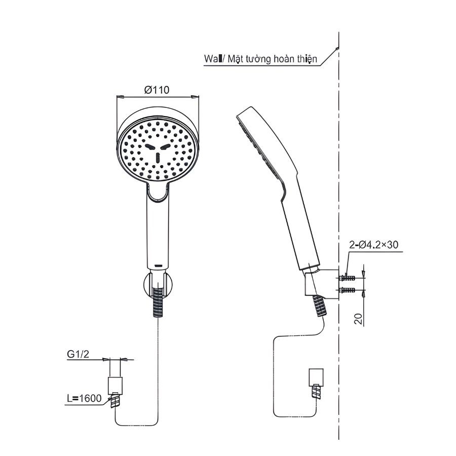 Bát sen cầm tay TOTO TBW07008A