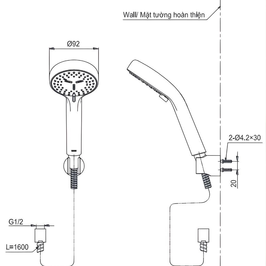 Bát sen cầm tay TOTO TBW07012A