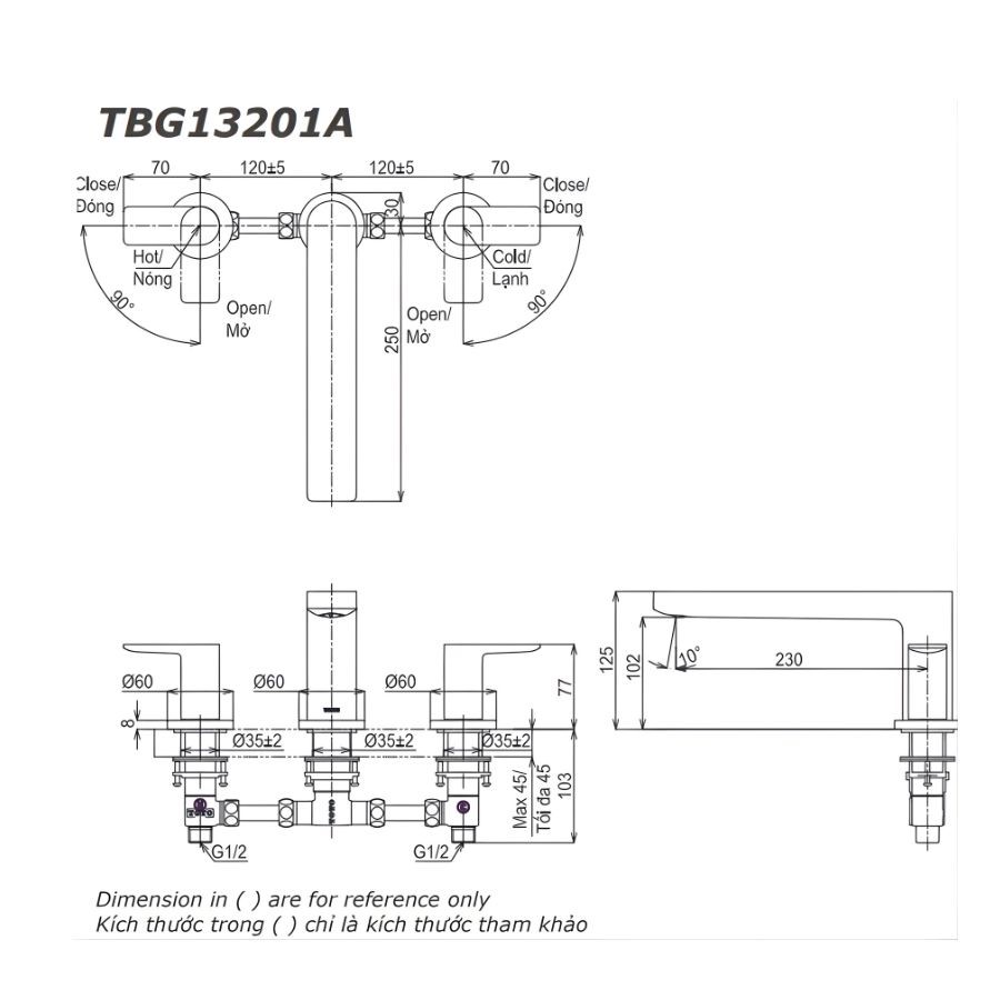Vòi xả bồn TOTO TLG13201A