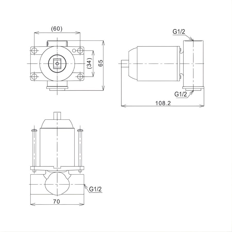Van điều chỉnh nhiệt TOTO TBS06303A