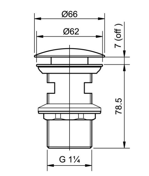 Bộ xả nhấn TOTO T6JV6