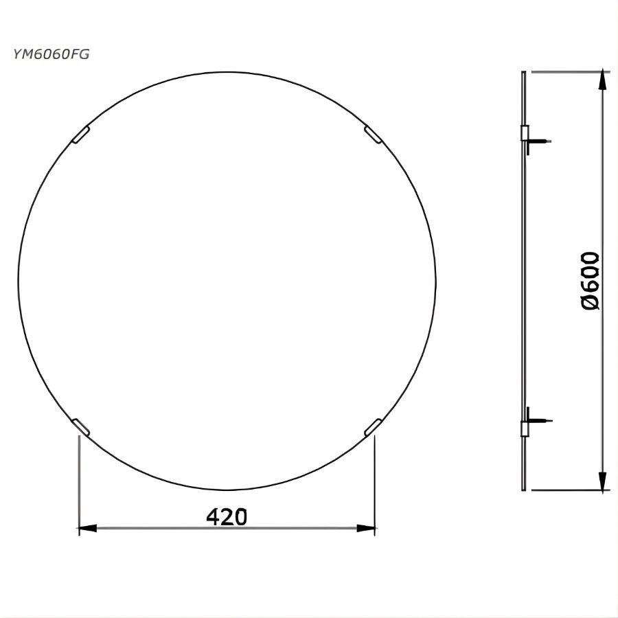 Gương phòng tắm TOTO YM6060FG