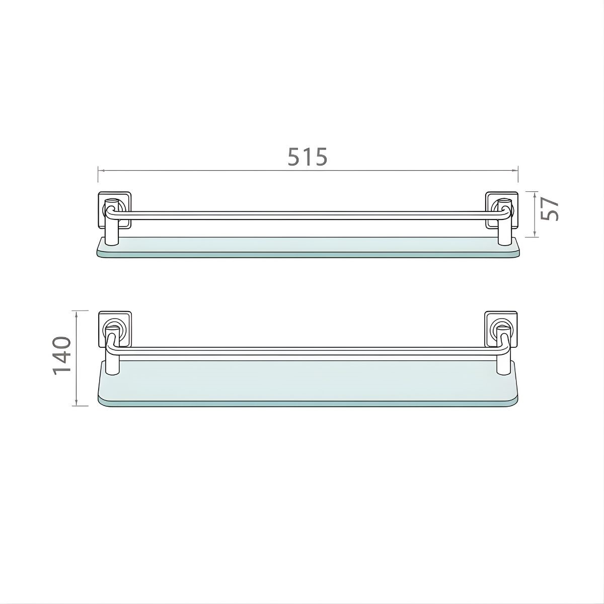 Kệ dưới gương Bosstani BT1305