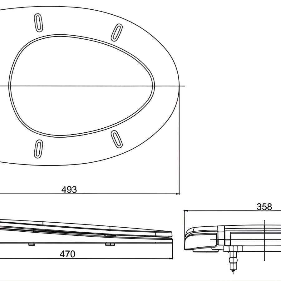 Nắp bồn cầu TOTO TC395VS