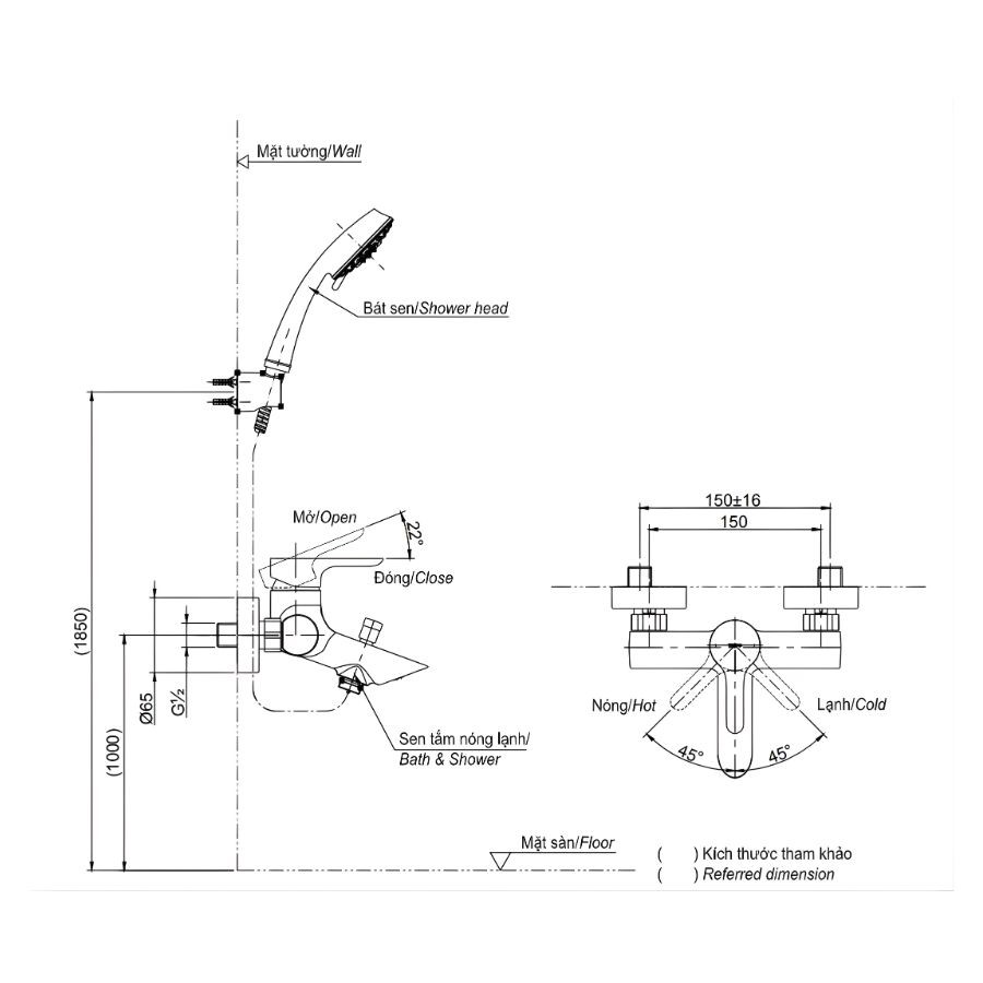 Sen tắm nóng lạnh TOTO TBS02302V