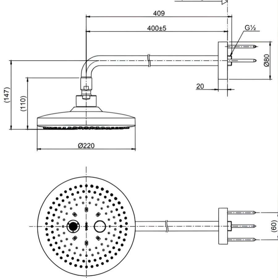 Bát sen gắn tường TOTO TBW01004A
