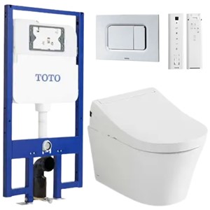 Bồn Cầu TOTO CW553C#XW/TCF34320GAA Treo Tường Giấu Dây Nắp Rửa Điện Tử