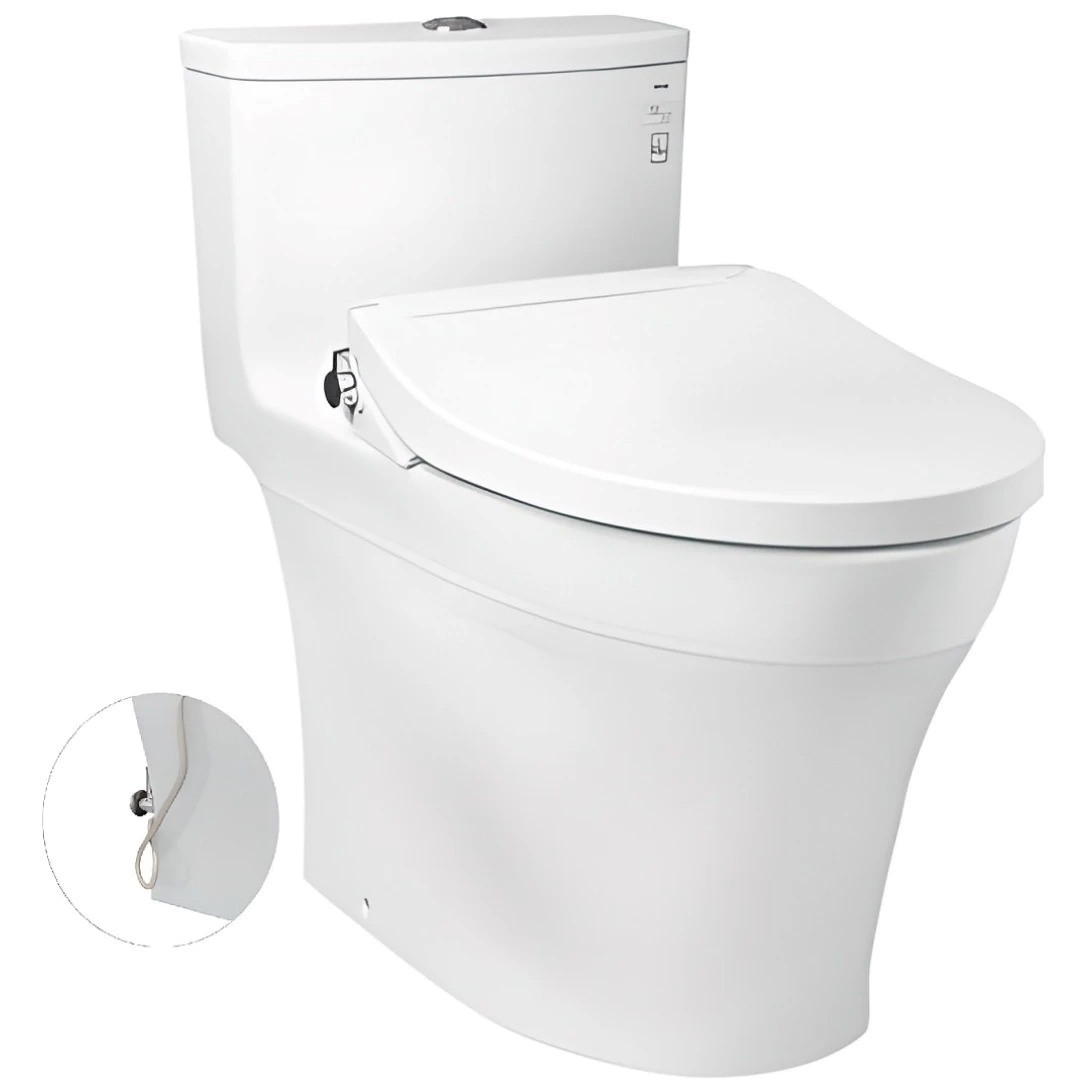 Bồn Cầu TOTO MS885DE2 Một Khối Nắp Rửa Cơ TCW07S