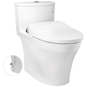 Bồn Cầu TOTO MS885DE2 Một Khối Nắp Rửa Cơ TCW07S