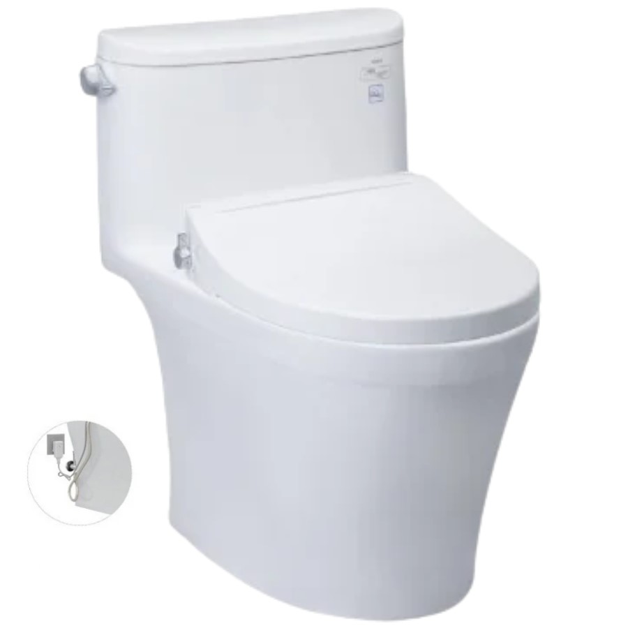 Bồn Cầu TOTO MS887RE2 Một Khối Nắp Rửa Cơ TCW07S