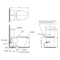 Bồn Cầu TOTO CS326DE2 Hai Khối Nắp Rửa Cơ TCW07S