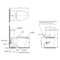 Bồn Cầu TOTO CS326DE4 Hai Khối Nắp Rửa Cơ TCW1211A