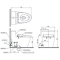 Bồn Cầu Điện Tử 1 Khối TOTO MS625CDW23 Nắp Rửa Washlet TCF47360GAA S7 Giấu Dây