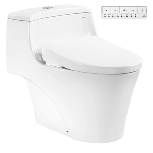 Bồn Cầu Điện Tử 1 Khối TOTO MS823CDRW23 Nắp Rửa Washlet TCF47360GAA S7 Giấu Dây
