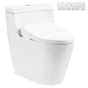 Bồn Cầu Điện Tử 1 Khối TOTO MS636CDRW23 Nắp Rửa Washlet TCF47360GAA S7 Giấu Dây