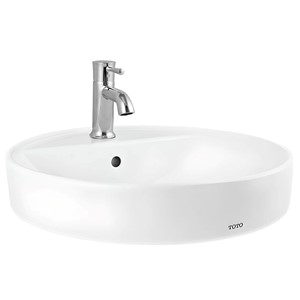 Chậu Rửa Mặt Lavabo Toto LT700CTR#XW Đặt Bàn