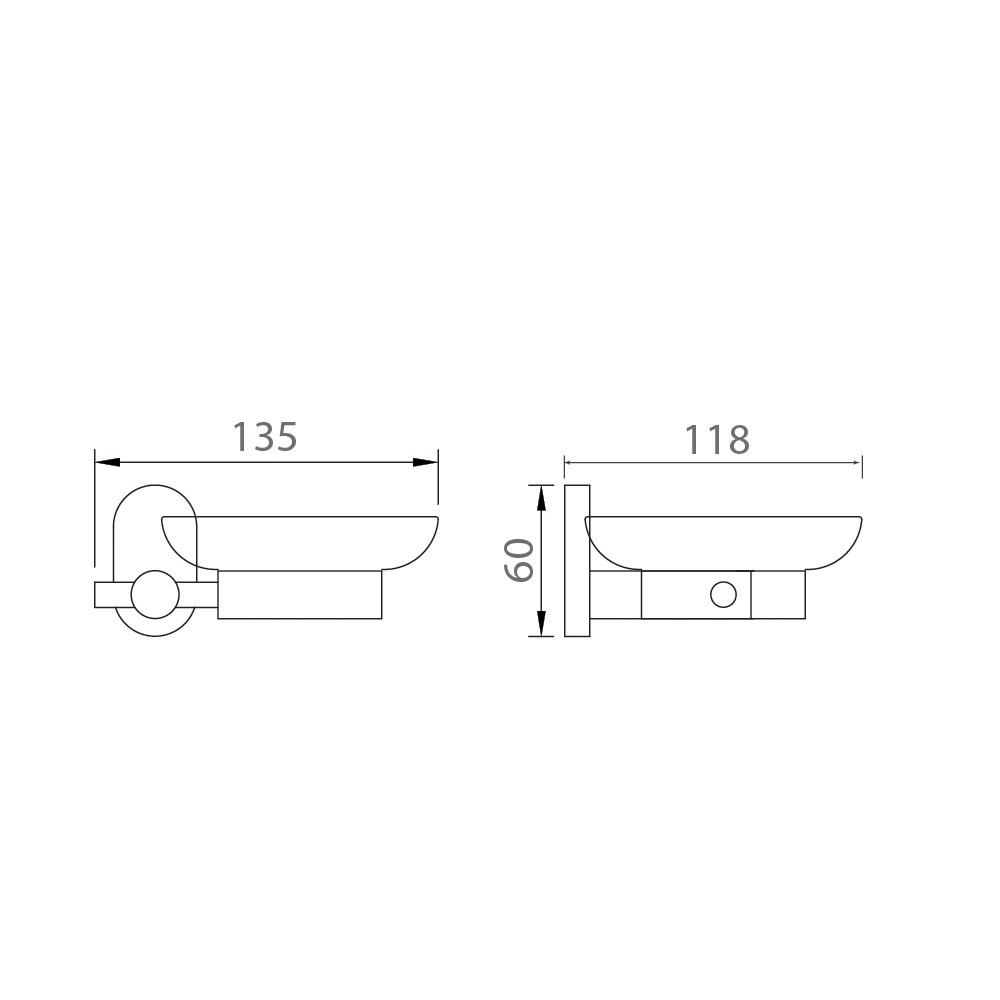 Kệ đĩa đựng xà phòng Bosstani BT1002
