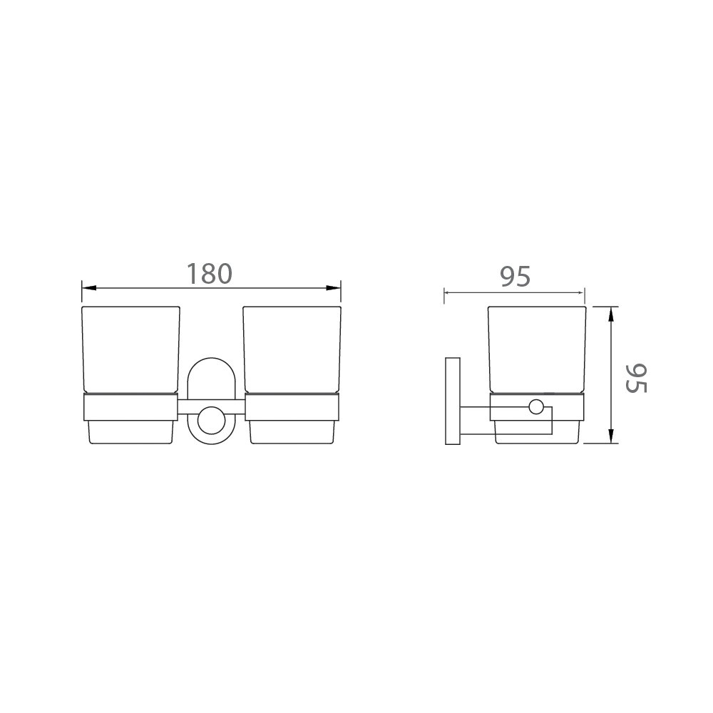 Kệ cốc đôi Bosstani BT1010