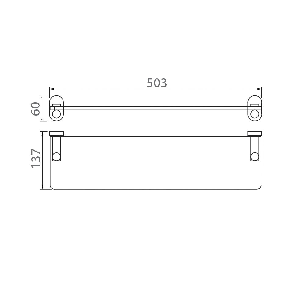 Kệ dưới gương Bosstani BT1005