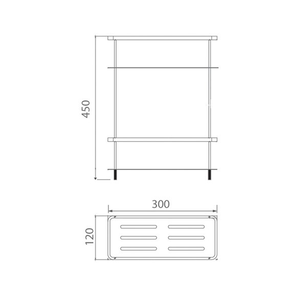 Kệ phòng tắm inox Bosstani  BT6232