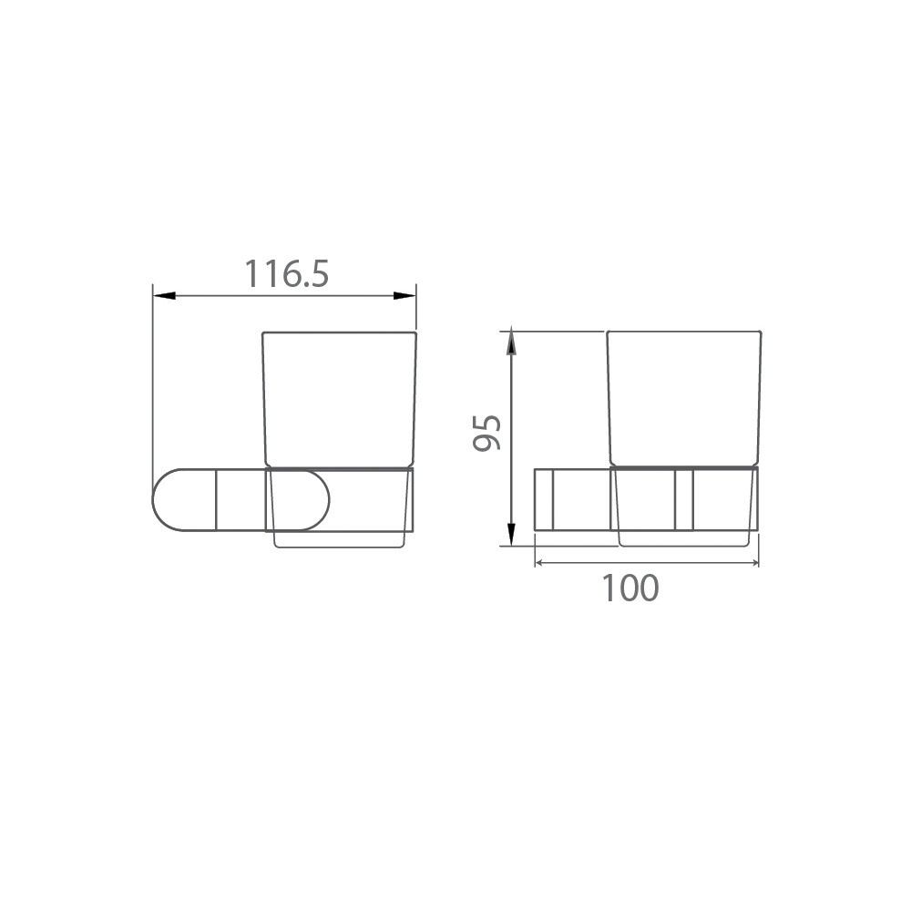 Kệ cốc đơn Bosstani BT1101GA