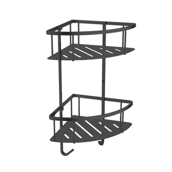 Kệ góc 2 tầng đen Bosstani BT6235B
