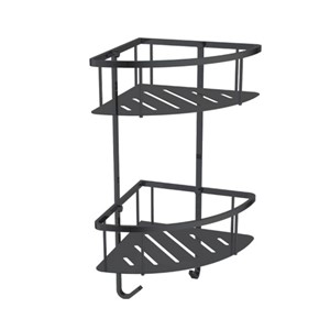 Kệ góc 2 tầng đen Bosstani BT6235B