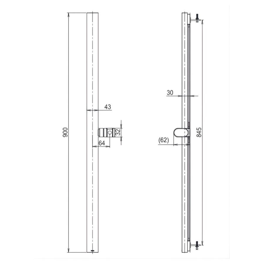 Thanh trượt sen tắm TOTO TBW106V0A